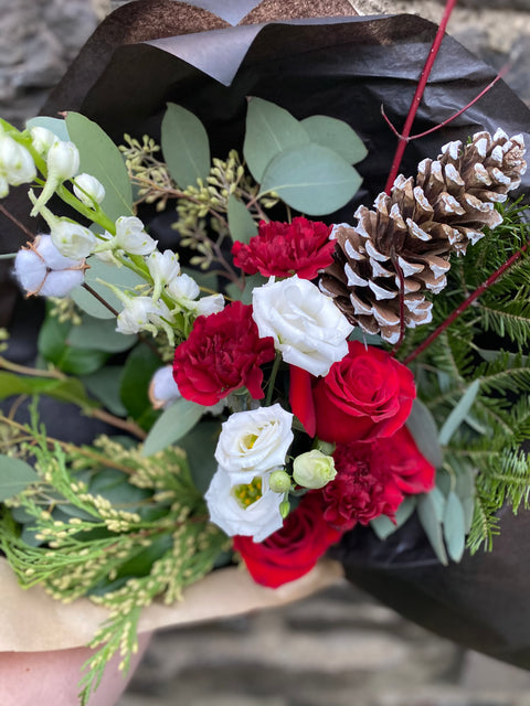 Festive Christmas Hand Cut Bouquet