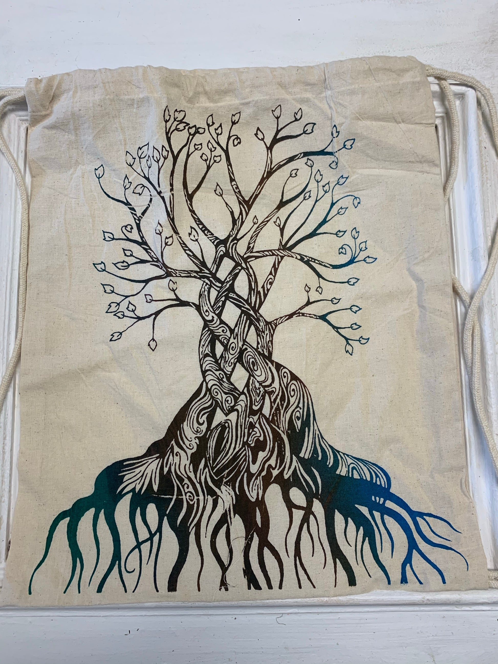 Canvas Drawstring Bags - Wild Little Roses
