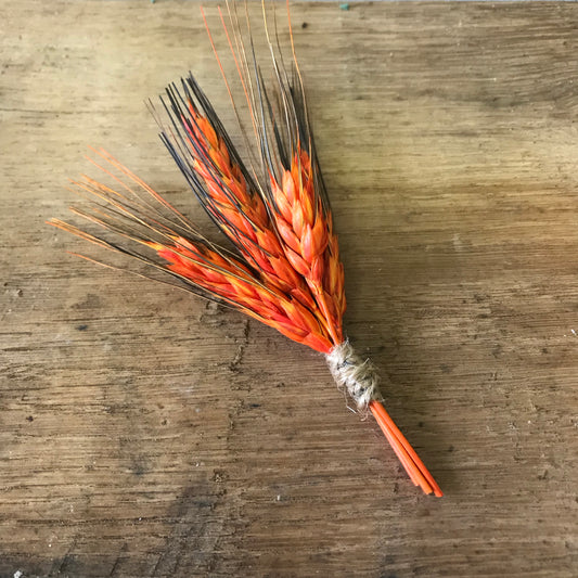 Country Wheat Boutonnière - Wild Little Roses